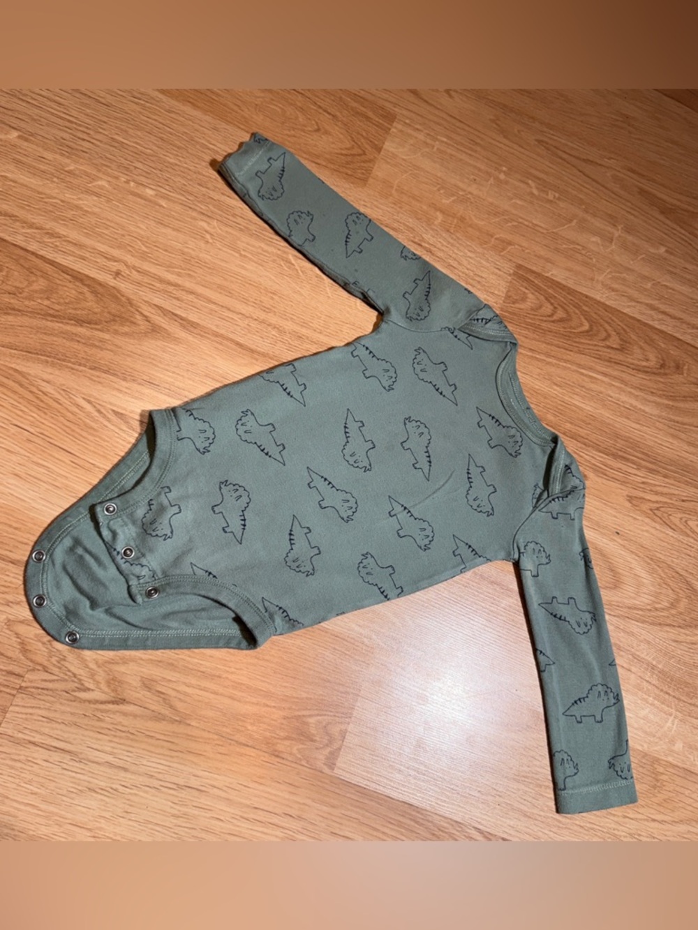 Carter's sage green baby bodysuit